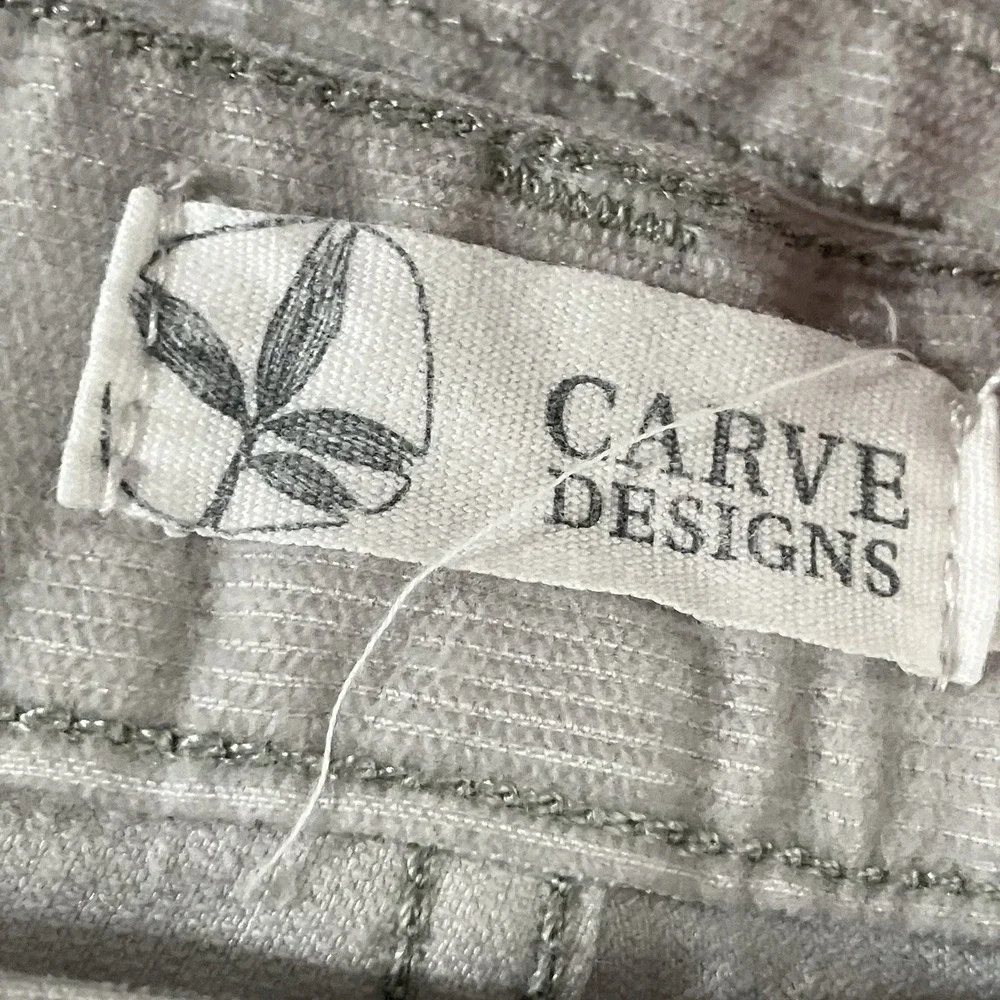 Carve Designs Shorts Womens 14 Beige Cut Off Denim Casual Mid Rise Frayed Hem